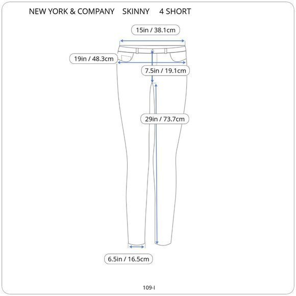 New York & Company NY&C Jeans Low Rise Skinny Leg Stretch‎ 4 Short - Picture 3 of 8